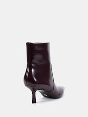 Novo Red Wide Fit Wide fit kylie Mid Stiletto Heel Point Ankle Boots - Image 4 of 6