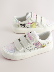 White Wide Fit (G) Hello Kitty & Friends Touch Close Fastening Trainers - Image 4 of 5