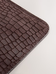 Maro Ciocolată - Leather Midi Purse - Imaginea 3 din 5