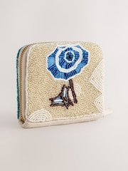 Blau - Beaded Lemon Print Purse - Bild 2 von 5