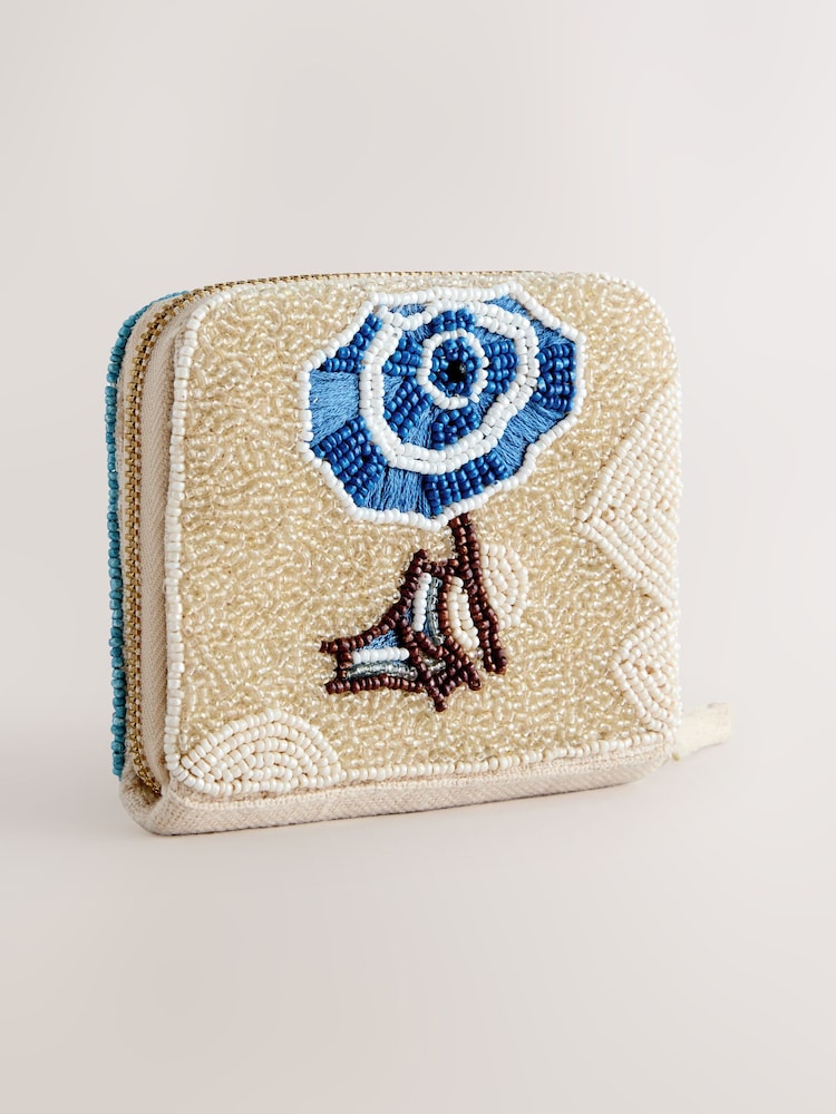 Blau - Beaded Lemon Print Purse - Bild 2 von 5 Blau - Beaded Lemon Print Purse - Bild 2 von 5