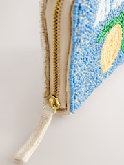 Blau - Beaded Lemon Print Purse - Bild 4 von 5
