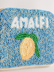 Blau - Beaded Lemon Print Purse - Bild 5 von 5