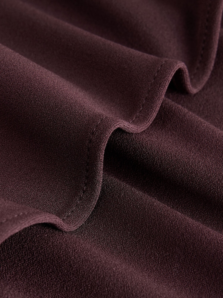 Chocolate Brown Cape Maxi Dress - Image 3 of 3 Chocolate Brown Cape Maxi Dress - Image 3 of 3