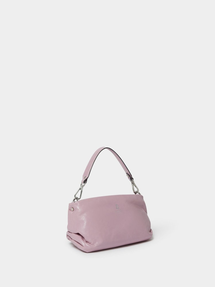 Vijolična - Osprey London The Carina Leather Shrug Black Bag - Slika 2 iz 5