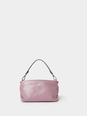 Vijolična - Osprey London The Carina Leather Shrug Black Bag - Slika 3 iz 5