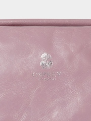 Vijolična - Osprey London The Carina Leather Shrug Black Bag - Slika 4 iz 5