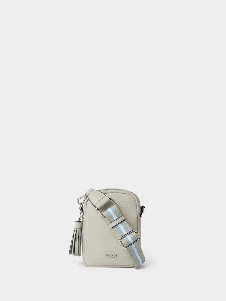 Osprey London Natural The Stella Leather Phone Bag - Image 1 of 5 Osprey London Natural The Stella Leather Phone Bag - Image 1 of 5