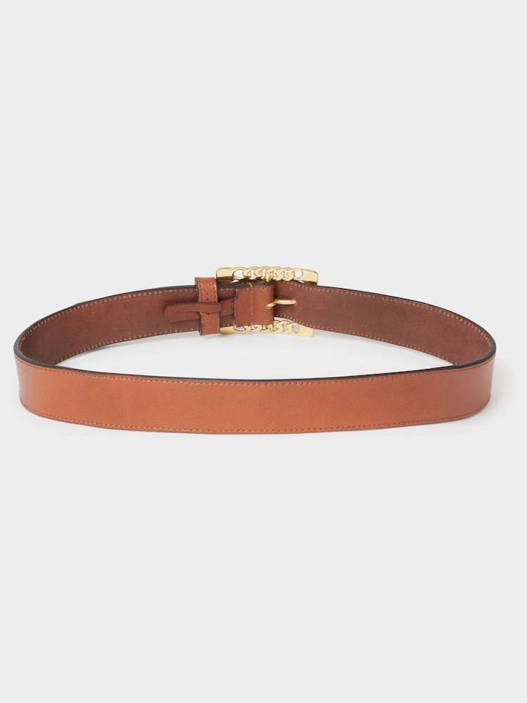 Osprey London The Chain Buckle Leather Brown Belt - Image 2 of 3 Osprey London The Chain Buckle Leather Brown Belt - Image 2 of 3