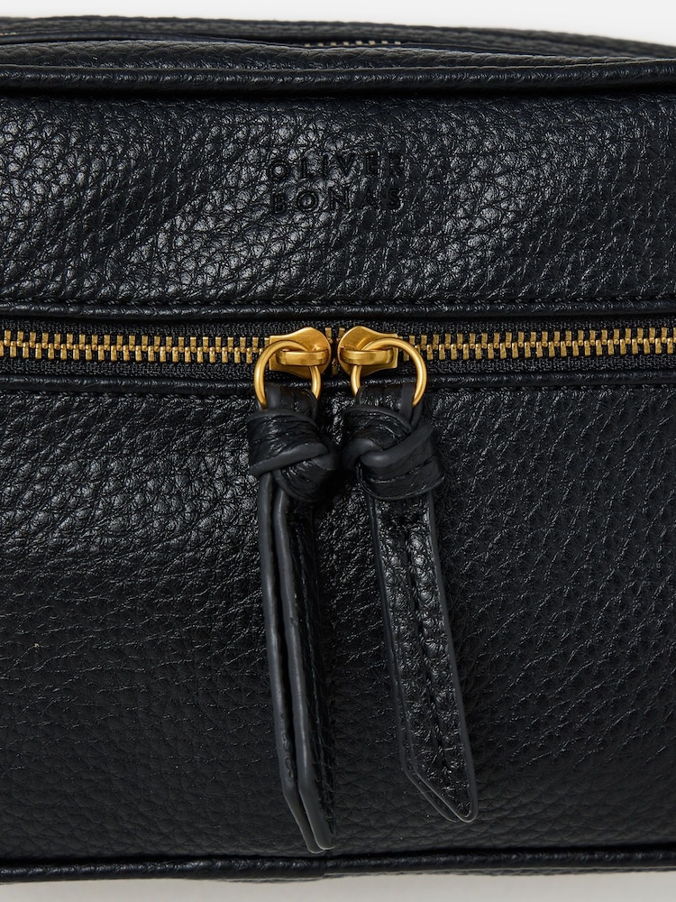 Oliver Bonas Black Zip Front Crossbody Bag - Image 6 of 6 Oliver Bonas Black Zip Front Crossbody Bag - Image 6 of 6