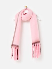 Oliver Bonas Pink Side Stripe Heavyweight Scarf - Image 1 of 5