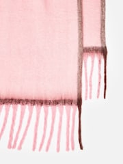Oliver Bonas Pink Side Stripe Heavyweight Scarf - Image 3 of 5