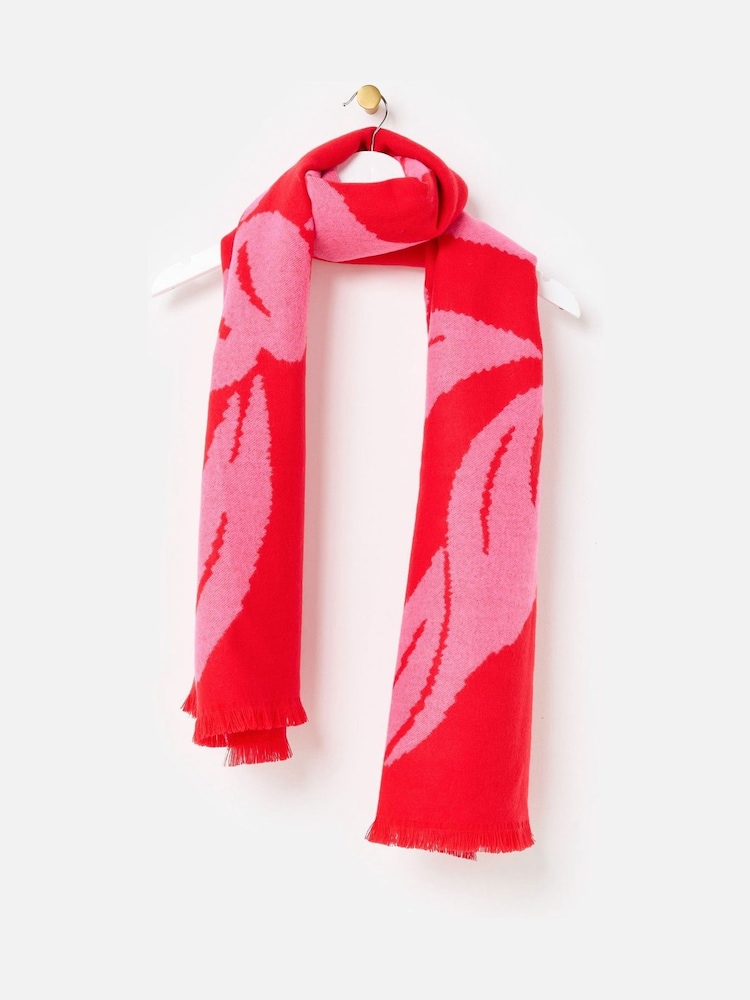Oliver Bonas Red Bow Midweight Scarf - Image 1 of 5