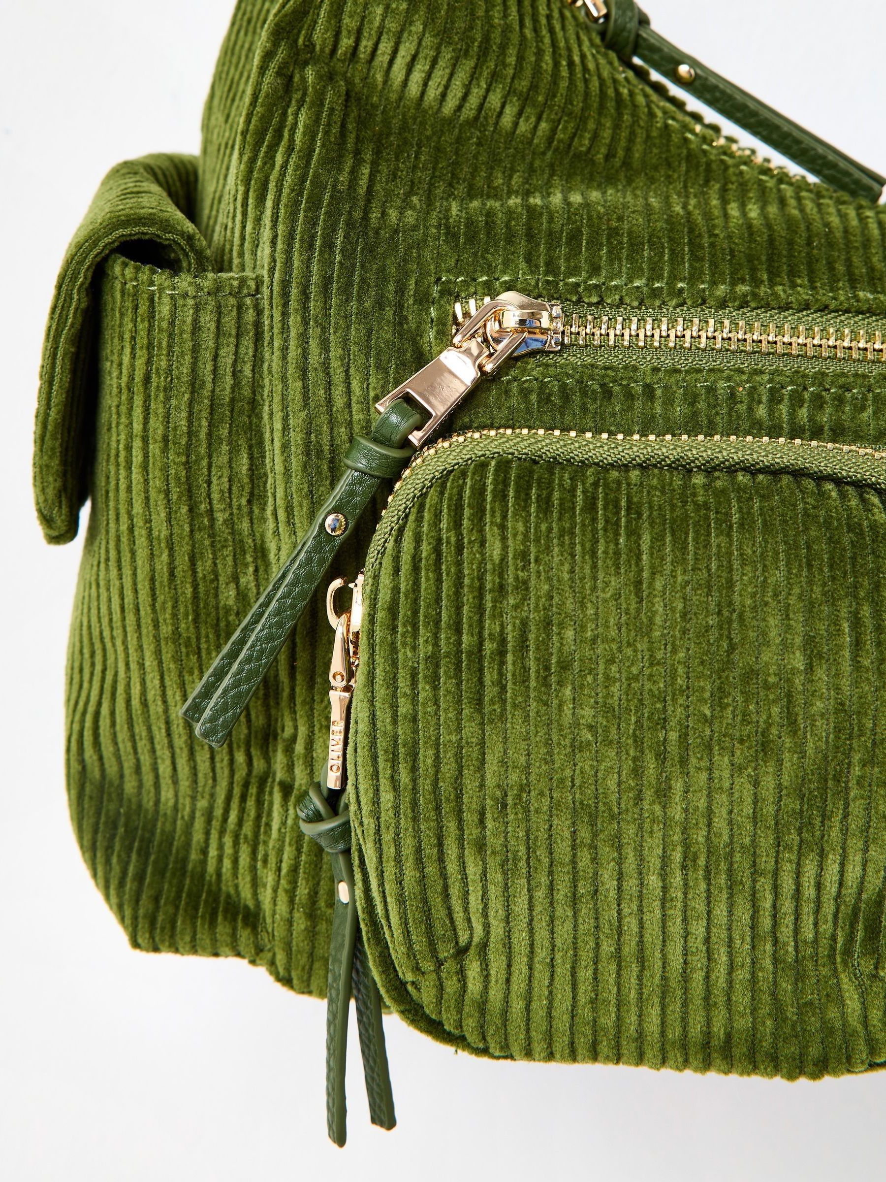 Buy Oliver Bonas Green Corduroy Slouch Cross-Body Bag from Next USA