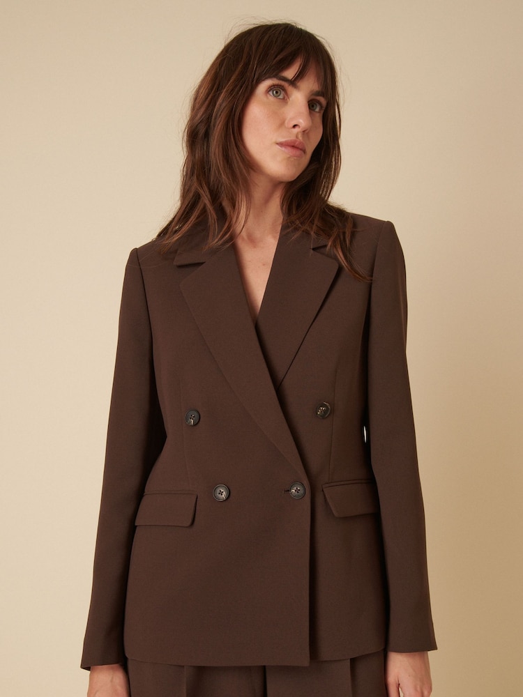 Nobodys Child Brown Alicia DB Blazer - Image 1 of 5