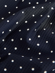 Navy Polka Dot Active Lightweight Sports Shorts - Image 8 of 9