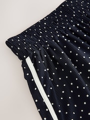 Navy Polka Dot Active Lightweight Sports Shorts - Image 9 of 9