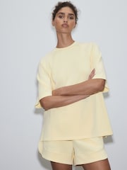 Lemon Yellow Active Modal Oversized Sports T-Shirt - Image 2 of 9