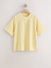 Lemon Yellow Active Modal Oversized Sports T-Shirt - Image 7 of 9