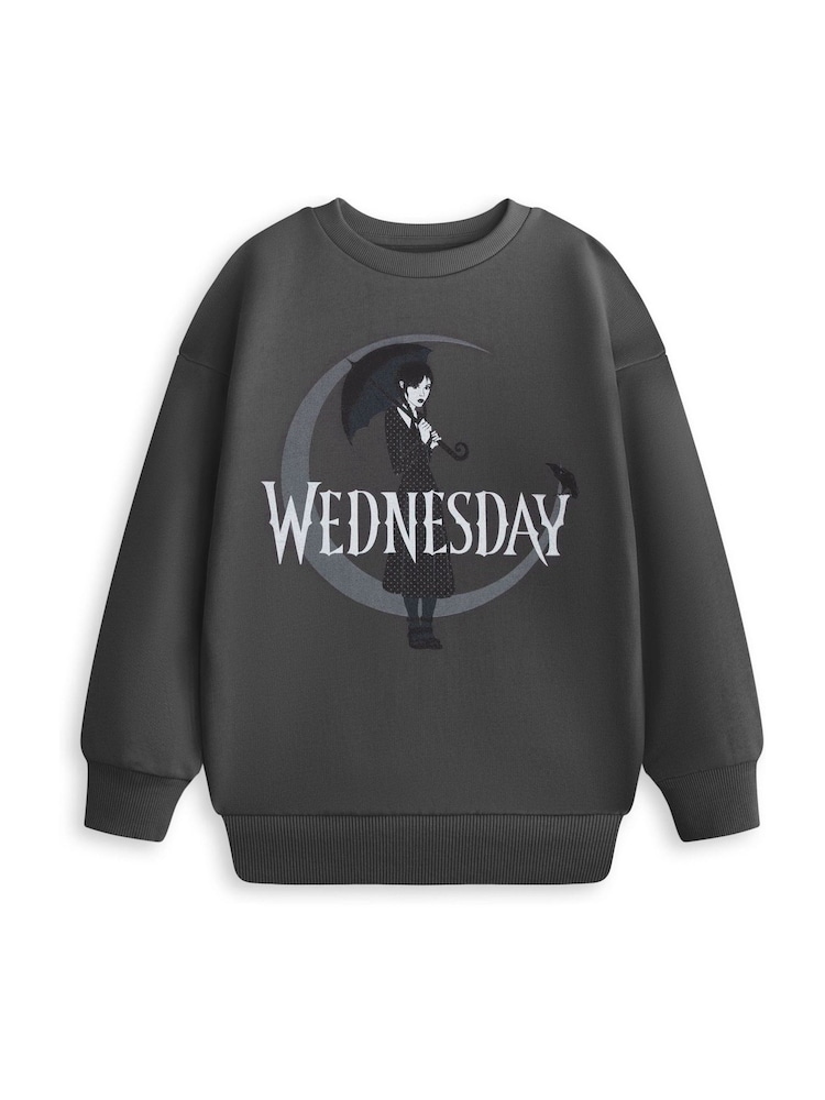 Vanilla Underground Grey Wednesday Moon Sweatshirt - Image 1 of 6 Vanilla Underground Grey Wednesday Moon Sweatshirt - Image 1 of 6
