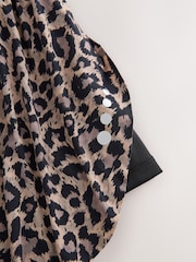 Animal Print Active Sports Jersey Layer Running Shorts with Pockets - Image 9 of 9