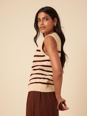 Nobodys Child Cream Clean Button Through Vest - Image 2 of 5