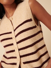Nobodys Child Cream Clean Button Through Vest - Image 5 of 5