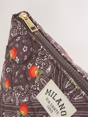 Chocolate Brown Nylon Printed Pouch - Image 5 of 5