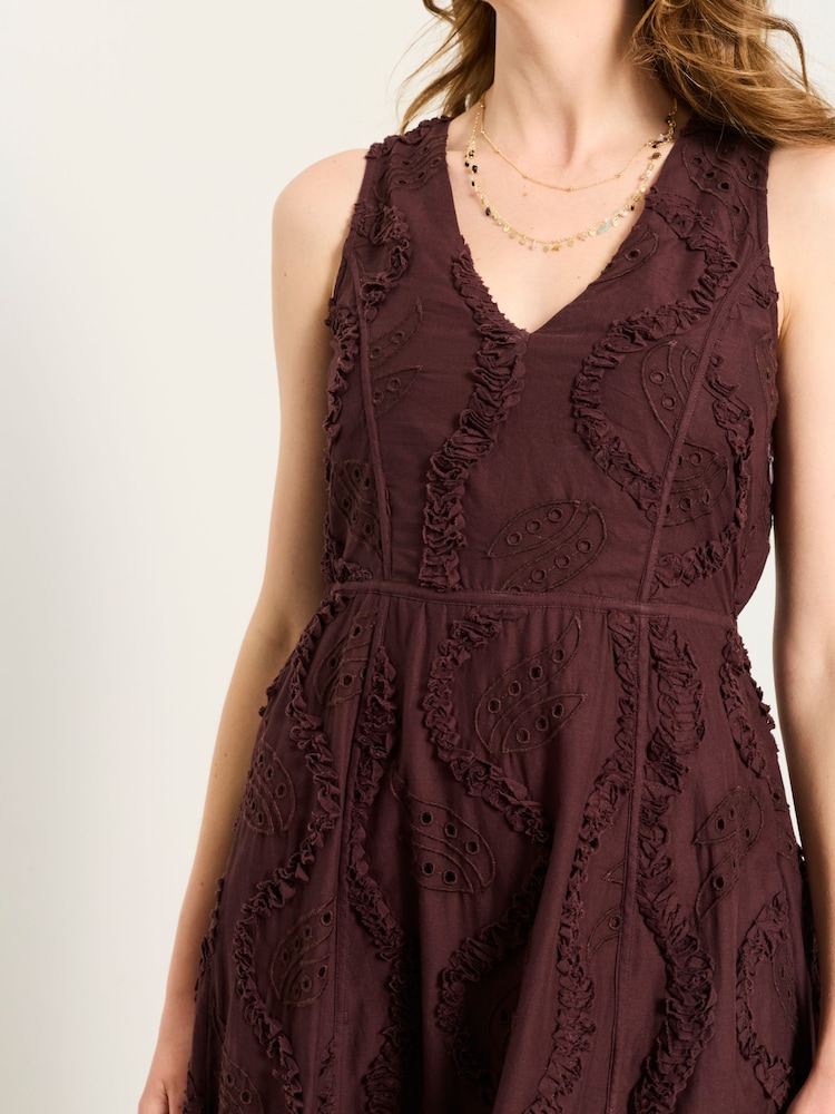 brown maxi dress petite FatFace