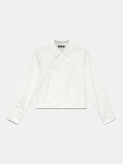 Mint Velvet White Sequin Lace Cotton Shirt - Image 7 of 8