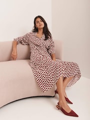Mint Velvet Red Lip Print Shirt Dress - Image 1 of 8