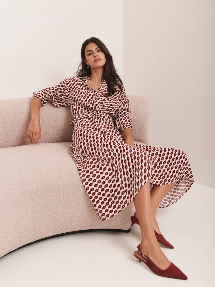 Mint Velvet Red Lip Print Shirt Dress - Image 1 of 8