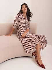 Mint Velvet Red Lip Print Shirt Dress - Image 5 of 8