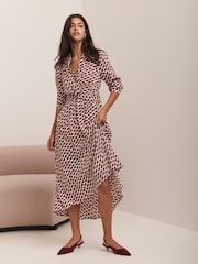 Mint Velvet Red Lip Print Shirt Dress - Image 6 of 8