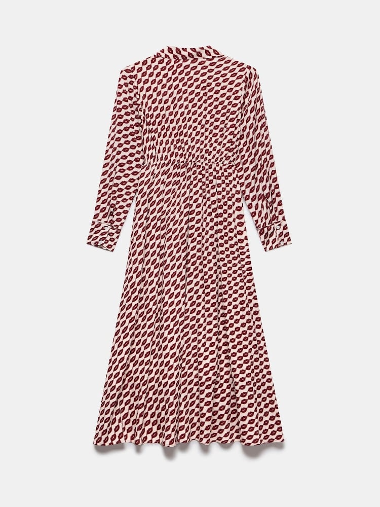 Mint Velvet Red Lip Print Shirt Dress - Image 8 of 8