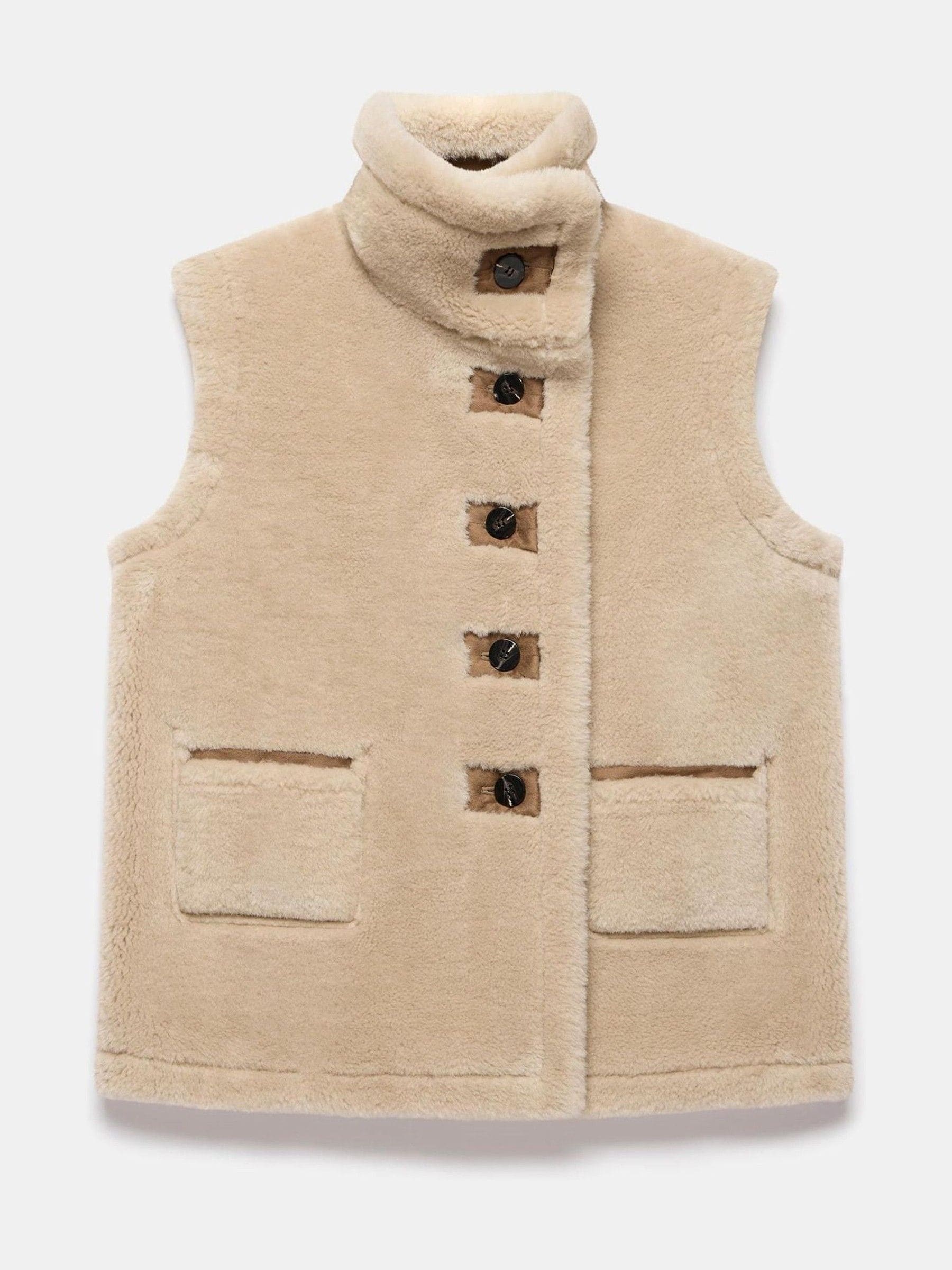 Buy Mint Velvet Brown Bonded High Neck Gilet from Next USA