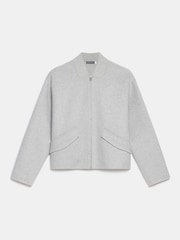Mint Velvet Grey Minimalist Wool Jacket - Image 7 of 8