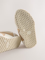 Neutral Standard Fit (F) Elastic Lace Trainers - Image 7 of 7