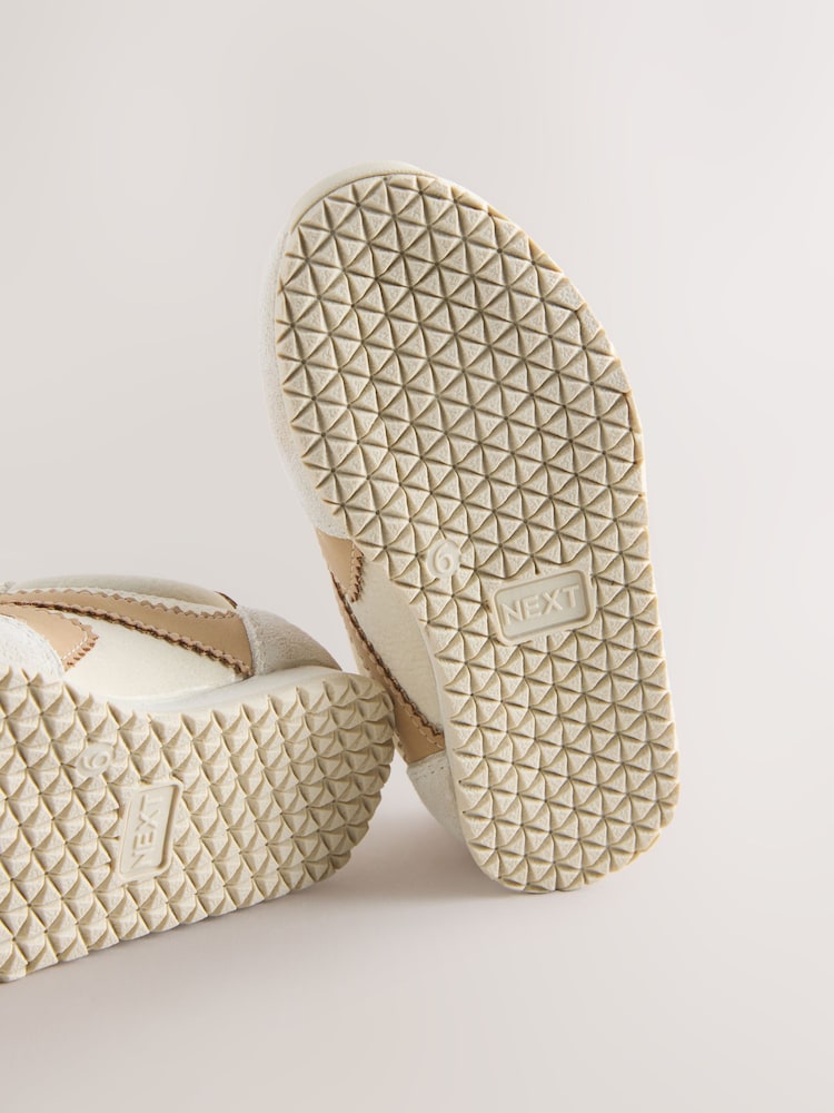 Neutral Standard Fit (F) Elastic Lace Trainers - Image 7 of 7