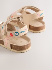 Neutral Standard Fit (F) Touch Fastening Corkbed Sandals - Image 5 of 5