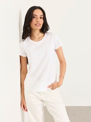 FatFace Natalie Black/White/Grey 3 Pack T-Shirts - Image 6 of 8