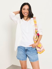 FatFace Rachel Green/Pink/NavyWhite 4 Pack Rib Vests - Image 5 of 7