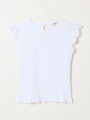 FatFace Betty White Shirred Top - Image 6 of 6