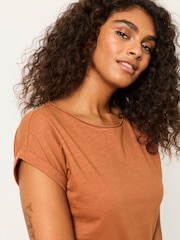 FatFace Ivy Chestnut Brown T Shirt - Image 3 of 6