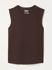 FatFace Tia Chocolate Brown Jersey Tank - Image 5 of 5