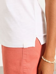 FatFace Tia White Jersey Tank - Image 4 of 6