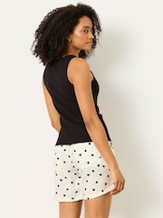 FatFace Rosa Black Button Ribbed Vest - Image 2 of 5