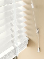 White Glacier Made To Measure 50mm Starwood 25mm Arctic Taped Venetian Blinds - Image 5 of 6