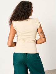 Crudo - Top sin mangas con volantes FatFace - Imagen 2 de 6