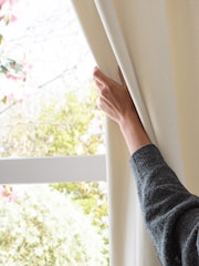 Furn Soft Chenille 100% Blackout & Thermal Eyelet Curtains - Image 6 of 7